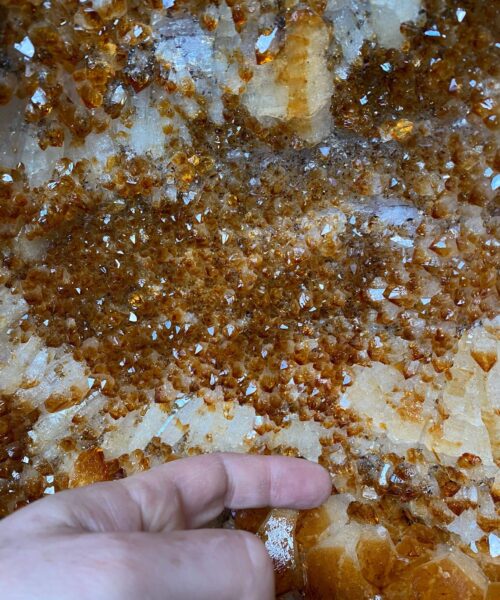 Tall Citrine Geode 388 Crystal Cluster Druzy Premium Grade 24.24kg H48xW36xD22cm - Image 10