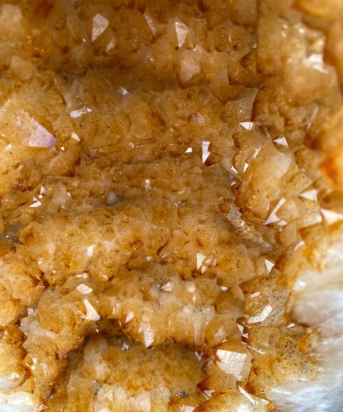 Tall Citrine Geode PAIR 392 & 393 Crystal Cluster Druzy Premium Grade 40kg each H66xW26xD20cm - Image 9
