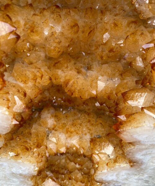 Tall Citrine Geode PAIR 392 & 393 Crystal Cluster Druzy Premium Grade 40kg each H66xW26xD20cm - Image 8