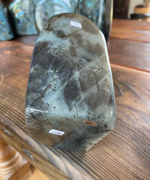 HUGE Blue Labradorite Freeform 33 Self Standing Healing Crystal Natural Polished Crystal Gem 3.736g – H19xW15xD9cm - Image 7