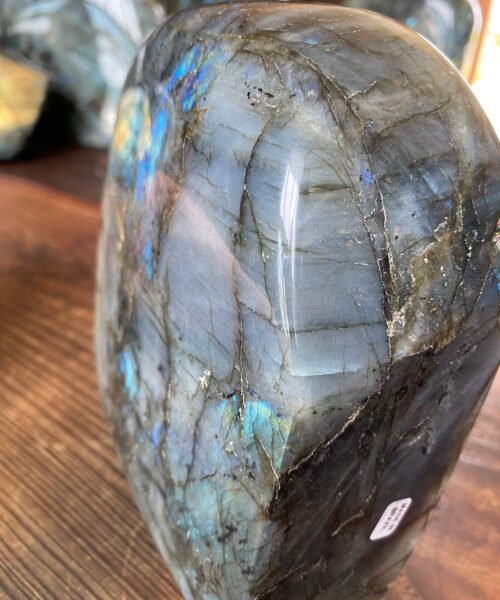 HUGE Blue Labradorite Freeform 37 Self Standing Healing Crystal Natural Polished Crystal Gem 2.907g – H15xW16xD6cm - Image 4