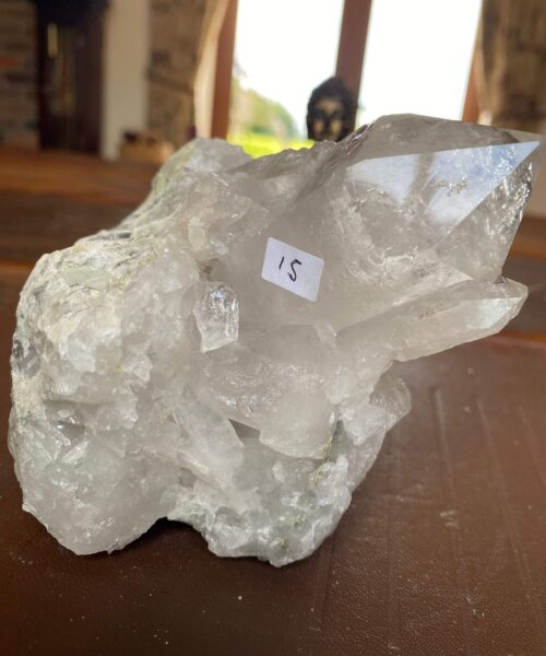 Large Premium Rare Clear White Rock Crystal Cluster 15 - 1.007kg H9xW10xD11cm - Image 6