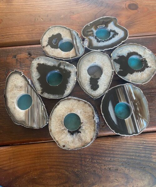 Agate Black Slice Candle - Handpicked