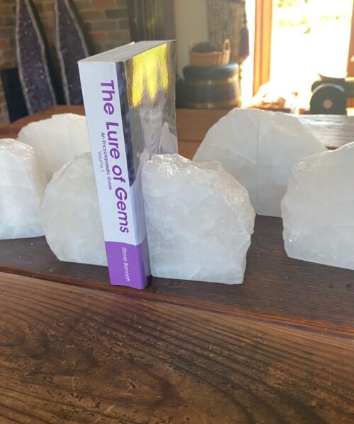 HUGE Heavy Giant High Quality White Quartz Crystal Quartz Gemstone Natural Bookends Pair Ornament - Image 15