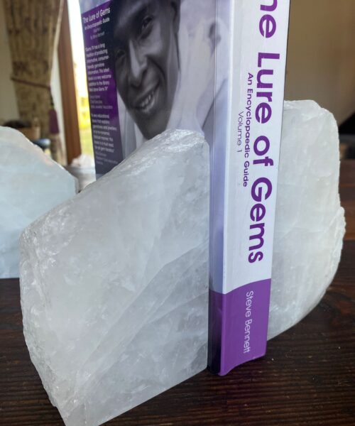 HUGE Heavy Giant High Quality White Quartz Crystal Quartz Gemstone Natural Bookends Pair Ornament - Image 3