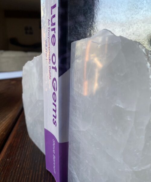 Alternative view of HUGE Heavy Giant High Quality White Quartz Crystal Quartz Gemstone Natural Bookends Pair Ornament