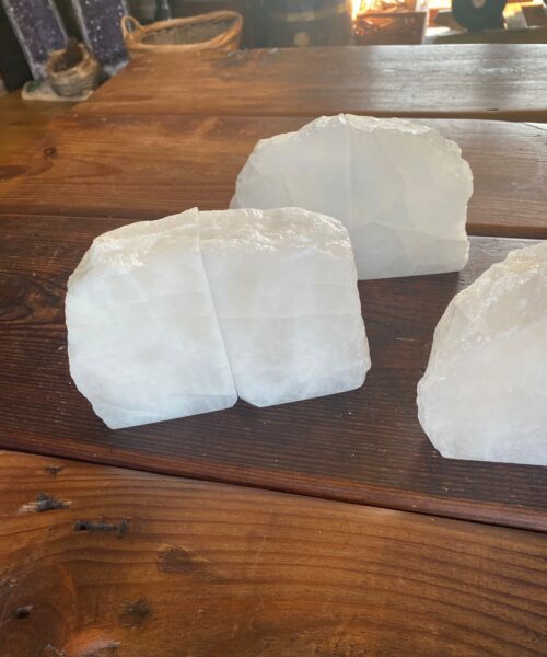 HUGE Heavy Giant High Quality White Quartz Crystal Quartz Gemstone Natural Bookends Pair Ornament - Image 13