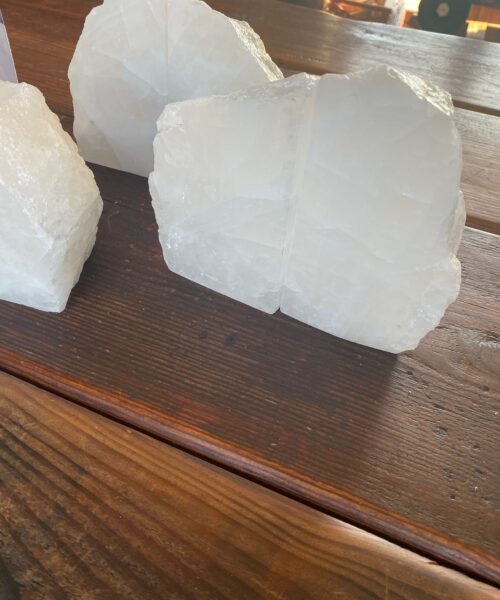 HUGE Heavy Giant High Quality White Quartz Crystal Quartz Gemstone Natural Bookends Pair Ornament - Image 12