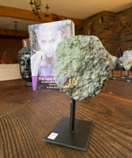 Premium High Grade Amethyst Angel Aura Geode on Stand 14 Mini Geode 318g H12xD5xW7cm - Image 4