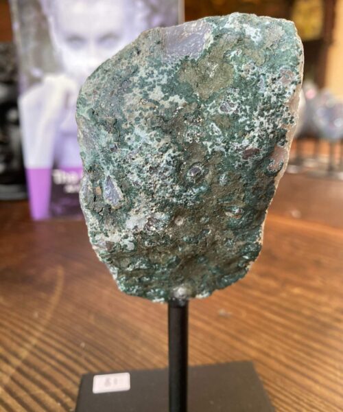Premium High Grade Amethyst Angel Aura Geode on Stand 18 Mini Geode 186g H13xW5xD3.5cm - Image 3