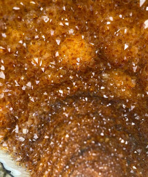 Very Tall Citrine Geode 415 Crystal Cluster Druzy Premium Grade 64kg H111xW30xD26cm - Image 6