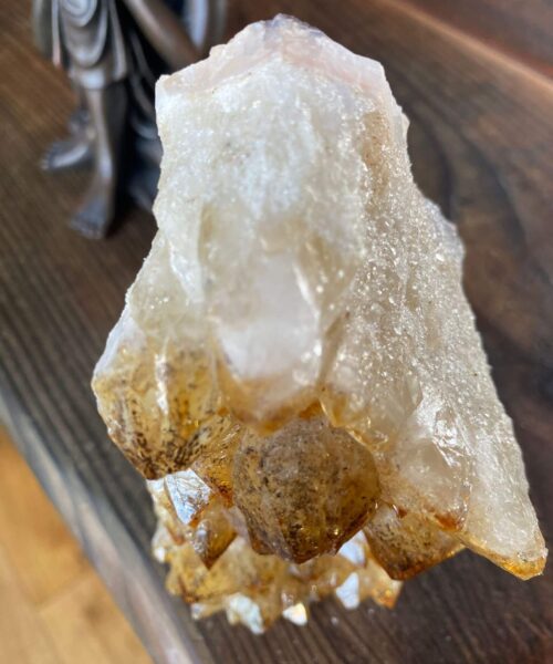 Alternative view of Premium High Grade Citrine Druzy 147 Mini Geode Cluster Piece 651g H12xW6xD6cm