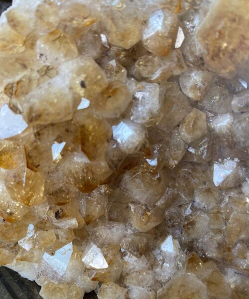 Premium High Grade Citrine Druzy 152 Mini Geode Cluster Piece 724g H11.5xW11xD5cm - Image 6