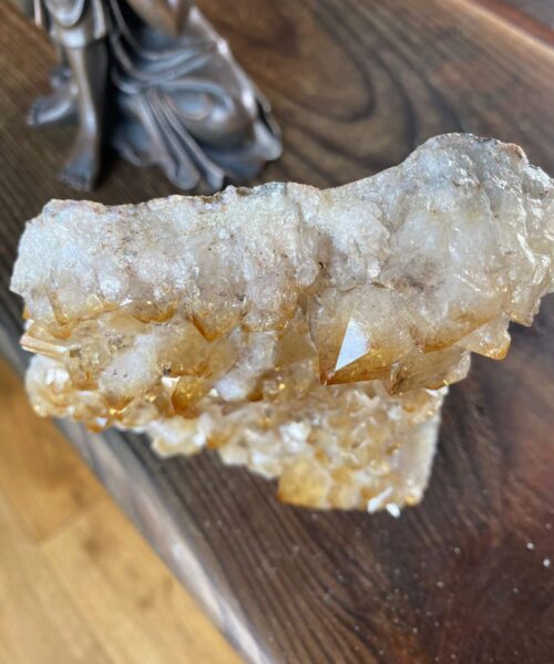 Premium High Grade Citrine Druzy 152 Mini Geode Cluster Piece 724g H11.5xW11xD5cm - Image 5