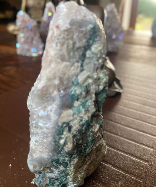 Premium High Grade Amethyst Angel Aura Druzy 153 Mini Geode Cluster Piece Cut Base 369g H9xW5xD8cm - Image 8