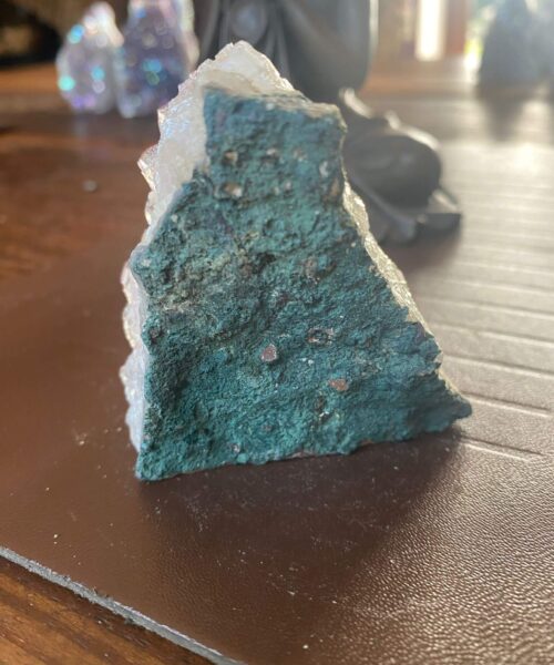 Premium High Grade Amethyst Angel Aura Druzy 175 Mini Geode Cluster Piece Cut Base 208g H7xW6.5xD4cm - Image 6
