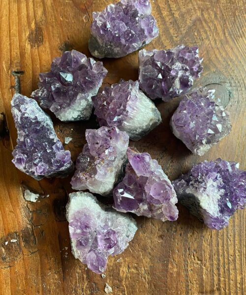 Premium High Grade Amethyst Druzy Cluster Pieces 50g to 100g approx. 4-7cm Picked at Random