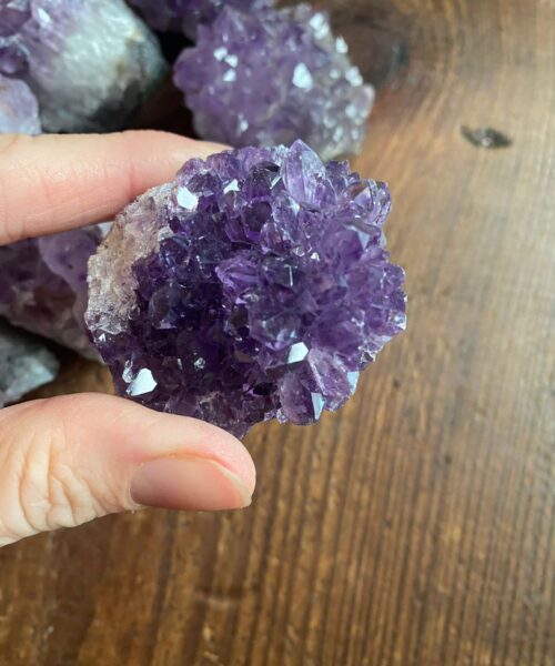 Premium High Grade Amethyst Druzy Cluster Pieces 50g to 100g approx. 4-7cm Picked at Random - Image 6