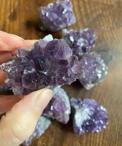 Premium High Grade Amethyst Druzy Cluster Pieces 50g to 100g approx. 4-7cm Picked at Random - Image 5