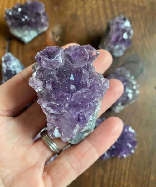 Premium High Grade Amethyst Druzy Cluster Pieces 50g to 100g approx. 4-7cm Picked at Random - Image 4
