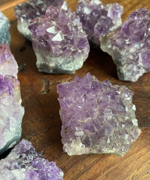 Premium High Grade Amethyst Druzy Cluster Pieces 50g to 100g approx. 4-7cm Picked at Random - Image 3