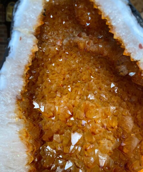 Citrine Geode PAIR 400 & 401 Crystal Cluster Druzy Premium Grade 12kg each H32xW24xD16cm - Image 11