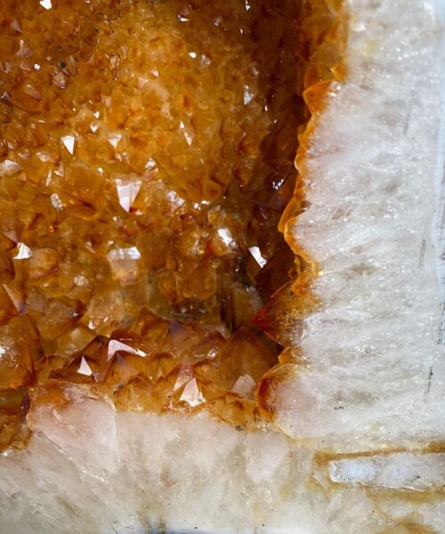 Citrine Geode PAIR 400 & 401 Crystal Cluster Druzy Premium Grade 12kg each H32xW24xD16cm - Image 7