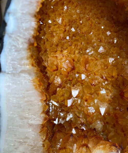 Citrine Geode PAIR 400 & 401 Crystal Cluster Druzy Premium Grade 12kg each H32xW24xD16cm - Image 14