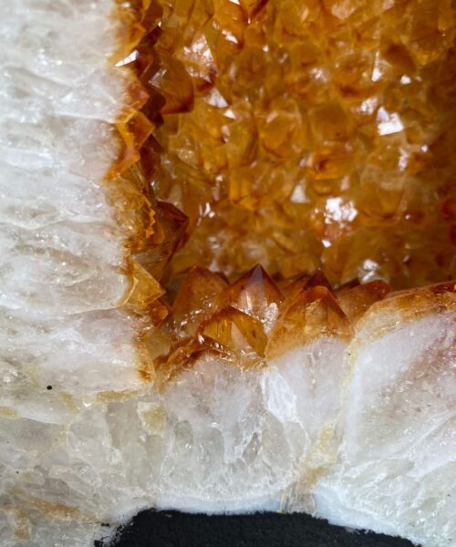 Citrine Geode PAIR 400 & 401 Crystal Cluster Druzy Premium Grade 12kg each H32xW24xD16cm - Image 13