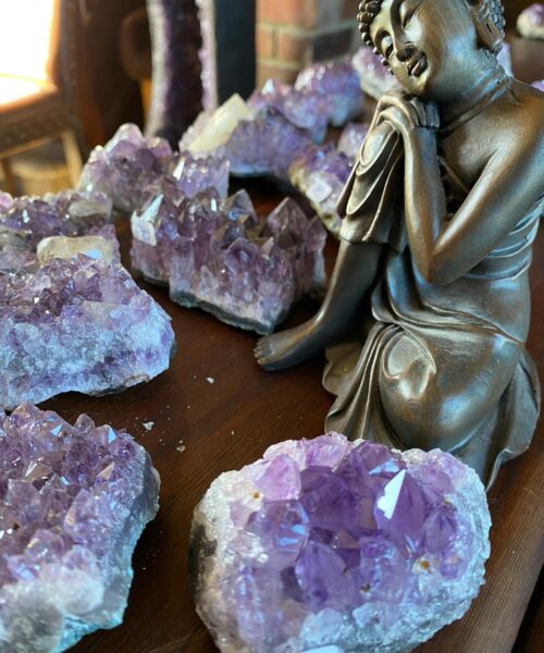 Premium High Grade Amethyst Druzy Cluster Pieces 100g to 200g approx. 8-10cm Picked at Random - Image 5
