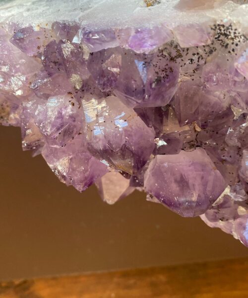 Alternative view of Large Premium High Grade Amethyst Raw Druzy Cluster Piece 12 - 1053g L15xW10xH6.5cm