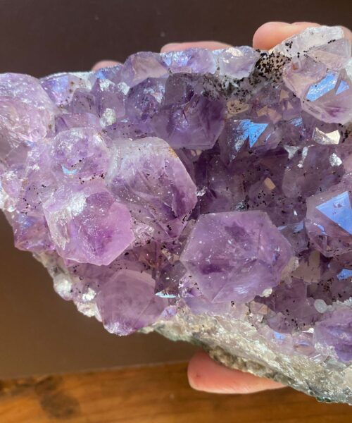 Large Premium High Grade Amethyst Raw Druzy Cluster Piece 12 - 1053g L15xW10xH6.5cm - Image 3