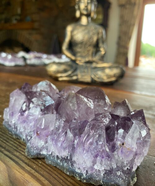 Large Premium High Grade Amethyst Raw Druzy Cluster Piece 17 - 671g L14.5xW6xH5cm - Image 7