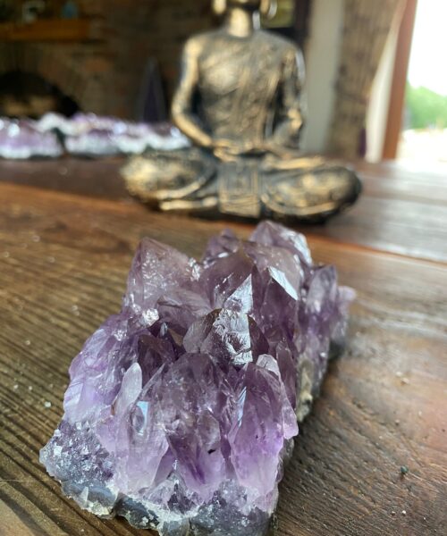 Large Premium High Grade Amethyst Raw Druzy Cluster Piece 17 - 671g L14.5xW6xH5cm - Image 5