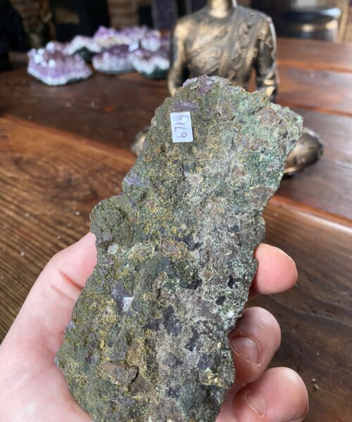 Alternative view of Large Premium High Grade Amethyst Raw Druzy Cluster Piece 17 - 671g L14.5xW6xH5cm
