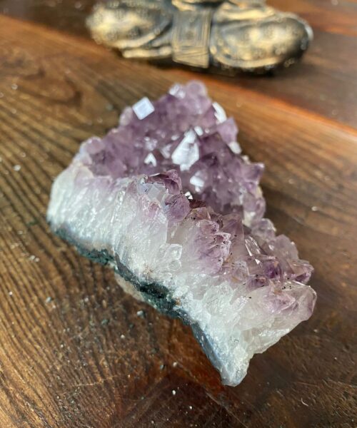 Large Premium High Grade Amethyst Raw Druzy Cluster Piece 29 - 840g L18xW9.5xD7cm - Image 5