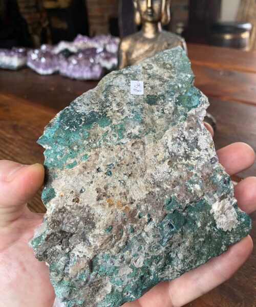 Alternative view of Large Premium High Grade Amethyst Raw Druzy Cluster Piece 20 - 856g L18xW13xD5cm