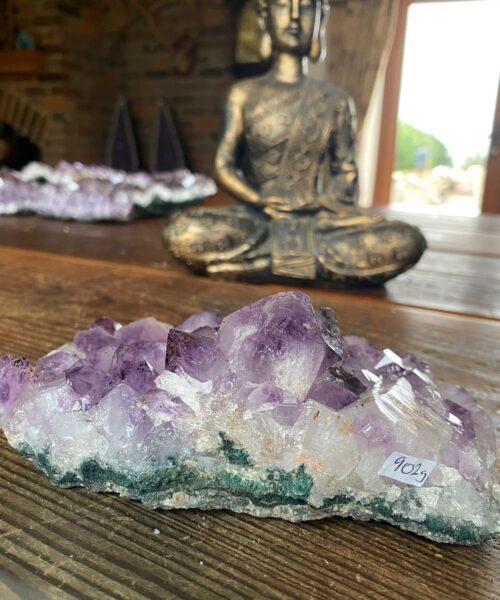 Large Premium High Grade Amethyst Raw Druzy Cluster Piece 28 - 902g L16xW10xD6cm - Image 6