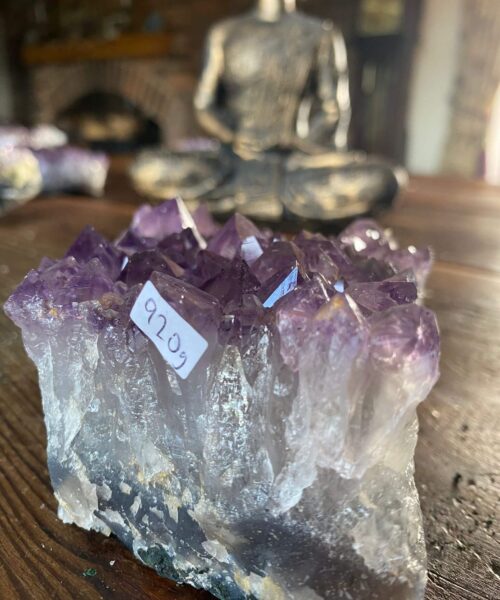 Large Premium High Grade Amethyst Raw Druzy Cluster Piece 23 - 920g L14xW10.5xD4cm - Image 5