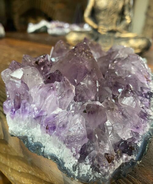 Large Premium High Grade Amethyst Raw Druzy Cluster Piece 21 - 986g L14xW11xD6cm - Image 6