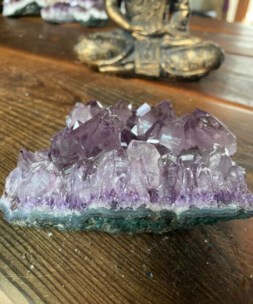 Large Premium High Grade Amethyst Raw Druzy Cluster Piece 21 - 986g L14xW11xD6cm - Image 5