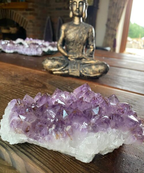 Large Premium High Grade Amethyst Raw Druzy Cluster Piece 16 - 993g L19.5xW8xD7cm - Image 11