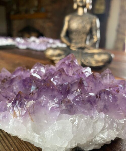 Large Premium High Grade Amethyst Raw Druzy Cluster Piece 16 - 993g L19.5xW8xD7cm - Image 10