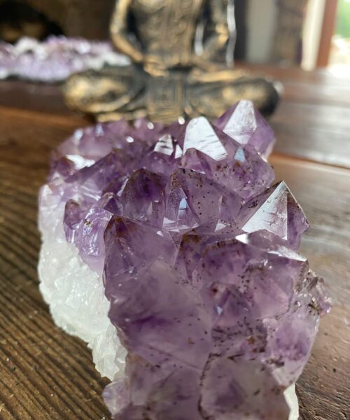 Large Premium High Grade Amethyst Raw Druzy Cluster Piece 16 - 993g L19.5xW8xD7cm - Image 7
