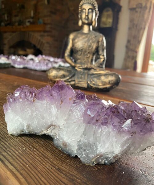 Large Premium High Grade Amethyst Raw Druzy Cluster Piece 16 - 993g L19.5xW8xD7cm - Image 6