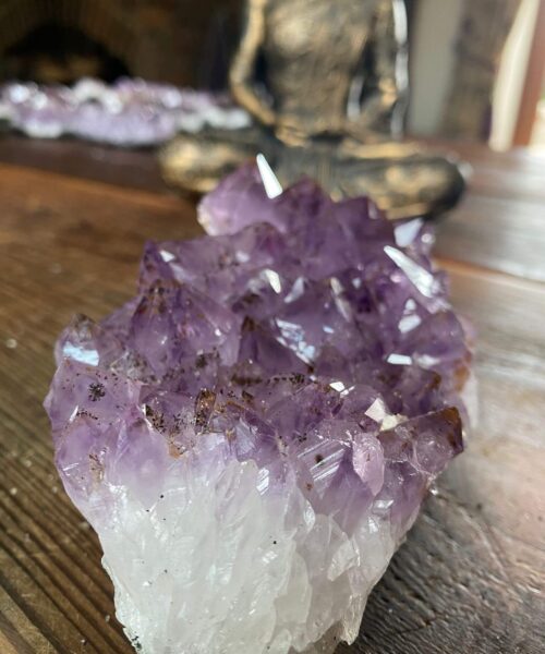Large Premium High Grade Amethyst Raw Druzy Cluster Piece 16 - 993g L19.5xW8xD7cm - Image 4