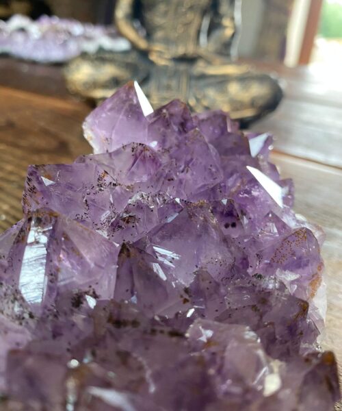Large Premium High Grade Amethyst Raw Druzy Cluster Piece 16 - 993g L19.5xW8xD7cm - Image 3