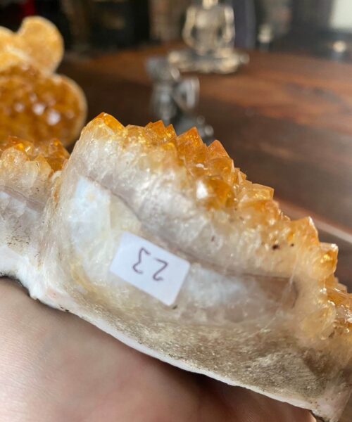 Citrine Heart 23, Crystal, Quartz, Geode, Cluster, Gemstone 1194g - H14xW17xD4cm - Image 3