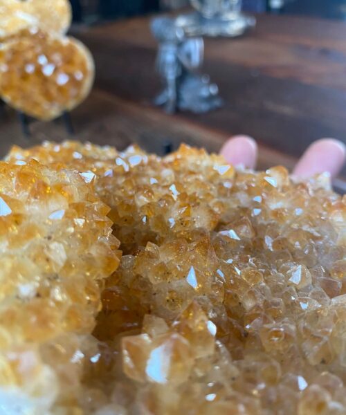 Alternative view of Citrine Heart 23, Crystal, Quartz, Geode, Cluster, Gemstone 1194g - H14xW17xD4cm