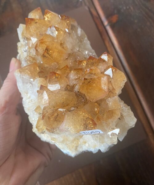 Large Premium High Grade Citrine Raw Druzy Cluster Piece 1169g 10 - L15xW9xH7.5cm - Image 6
